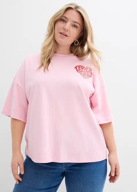 Boxy-Shirt aus schwerer Baumwolle, bonprix