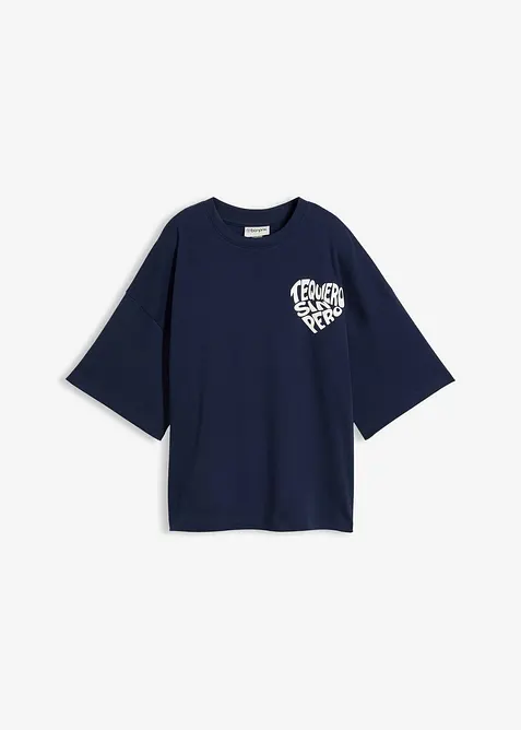 Boxy-Shirt aus schwerer Baumwolle, bonprix