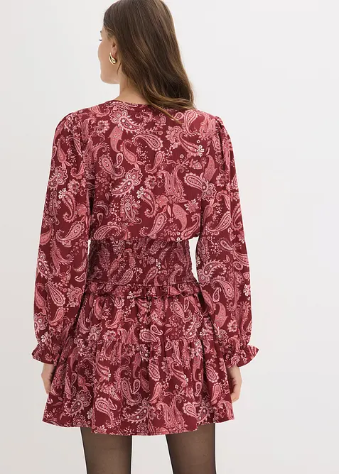 Minikleid aus strukturiertem Cr&ecirc;pe, bonprix