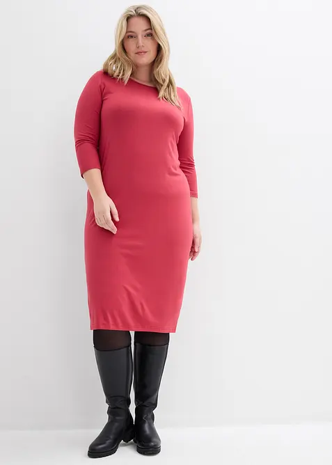 Shirt-Kleid mit 3/4-&Auml;rmeln, bonprix