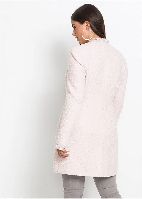 Blazer long en maille boucl&eacute;e, bonprix