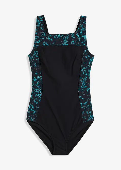 Maillot 1 pi&egrave;ce sculptant &agrave; encolure carr&eacute;e, maintien mod&eacute;r&eacute;, bonprix