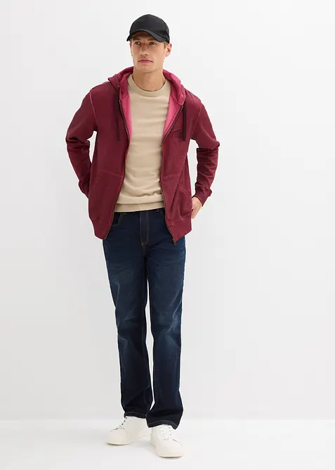 Kapuzen-Sweatjacke in ausgewaschener Optik, bonprix