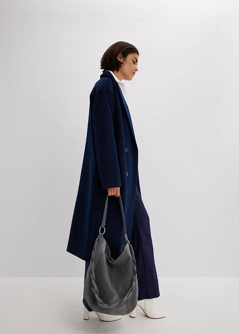 Sac en cuir velours avec sangle d&eacute;corative, bonprix