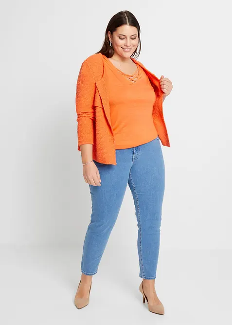 Gilet en maille bouclette, bonprix