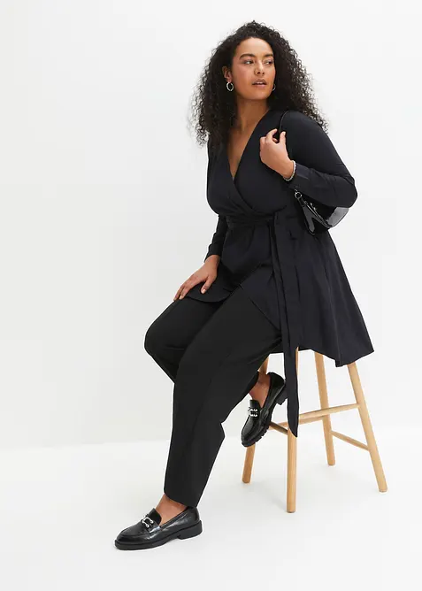 Pantalon &eacute;lastiqu&eacute; en interlock &eacute;pais, bonprix