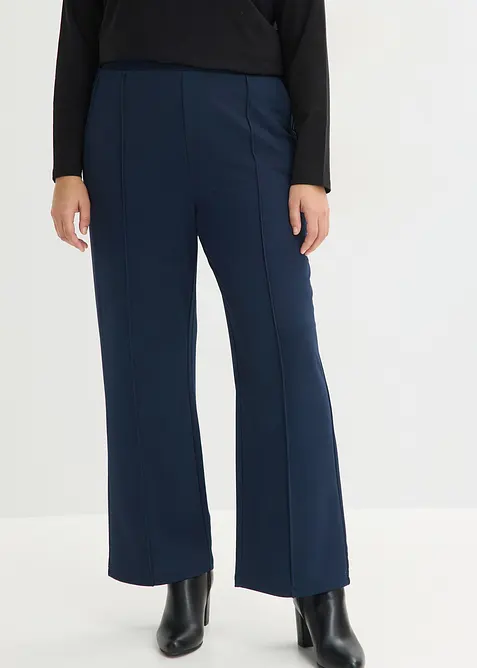 Pantalon &eacute;lastiqu&eacute; en interlock &eacute;pais, bonprix