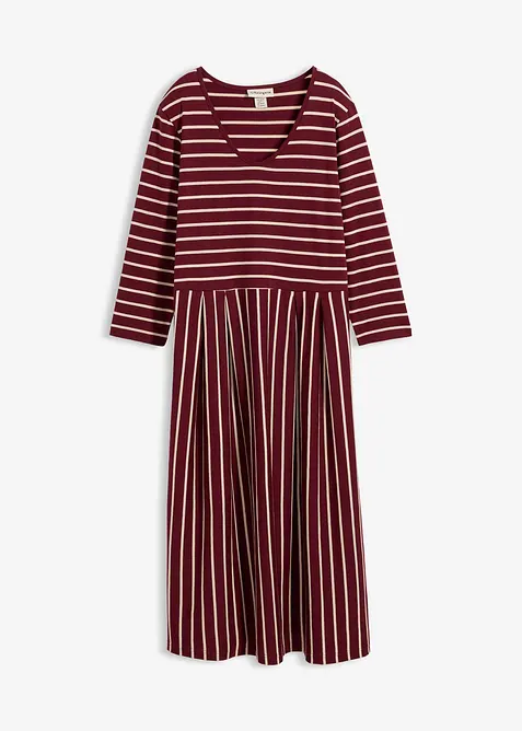 Baumwoll-Jerseykleid, Midil&auml;nge, bonprix