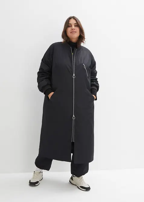 Manteau l&eacute;ger avec col en bord-c&ocirc;tes, bonprix