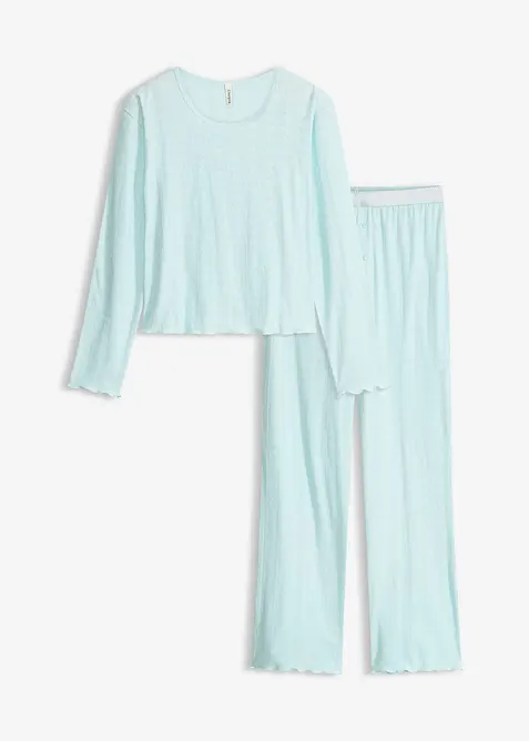 Leichter Pyjama mit Herzchenmuster, bonprix