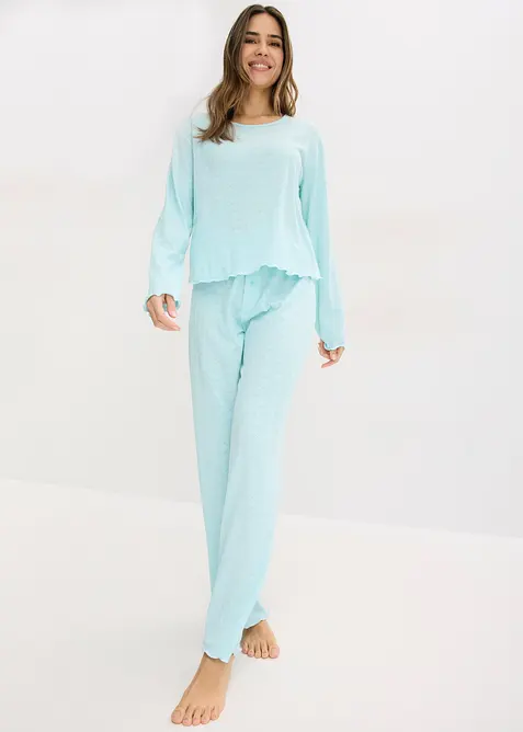 Pyjama l&eacute;ger &agrave; motif c&oelig;urs, bonprix