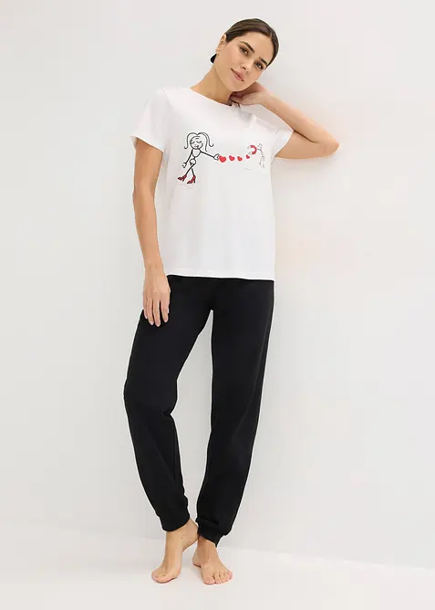 Pyjama aus weicher Baumwolle, bonprix