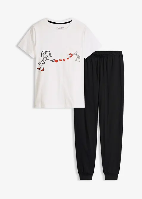 Pyjama aus weicher Baumwolle, bonprix