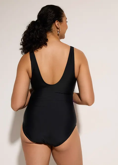 Maillot sculptantavec empi&egrave;cement imprim&eacute;s, maintien mod&eacute;r&eacute;, bonprix