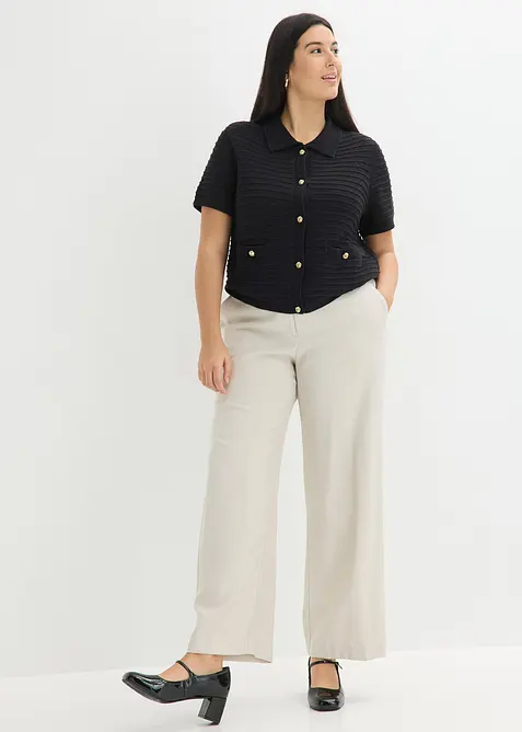 Strickjacke mit dekorativen Kn&ouml;pfen, bonprix