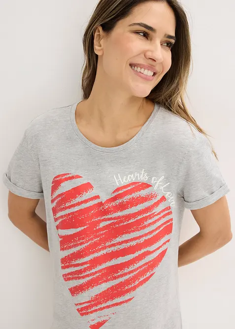 Nachthemd (2er Pack) aus reiner Baumwolle, bonprix