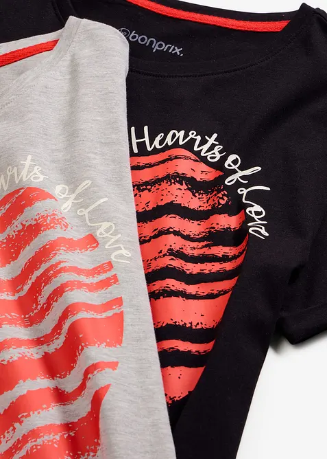 Nachthemd (2er Pack) aus reiner Baumwolle, bonprix