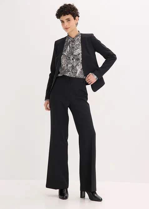 Chemisier en mousseline &agrave; volants, bonprix