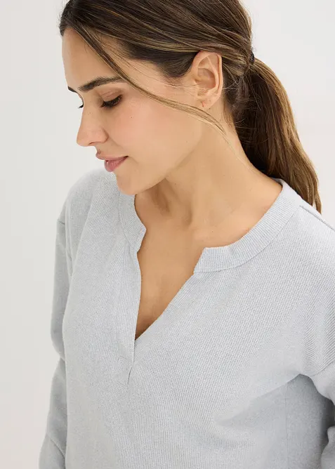 Hausanzug aus softem Waffeljersey, bonprix