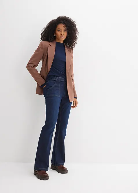 Jean flare taille haute, bonprix