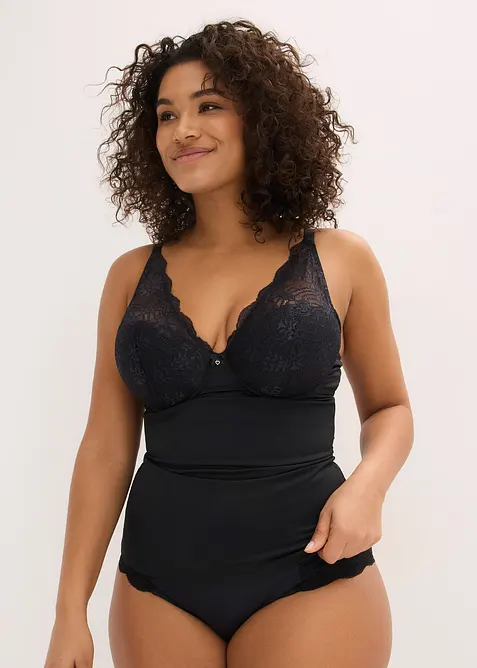 Medium Shape Schalen-BH Top mit Spitze, bonprix