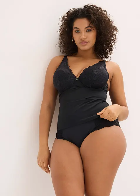 Medium Shape Schalen-BH Top mit Spitze, bonprix