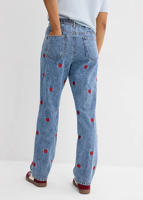Loose Straight-Jeans High Waist, bonprix