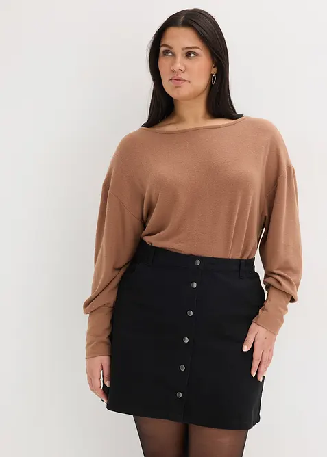 Langarmshirt aus softem Viskose-Mix, bonprix