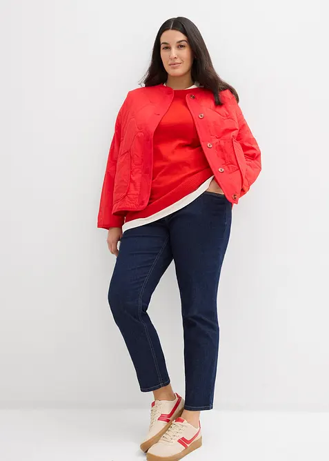 Slim-Fit-Jeans, Mid Waist, Bio-Baumwolle, bonprix