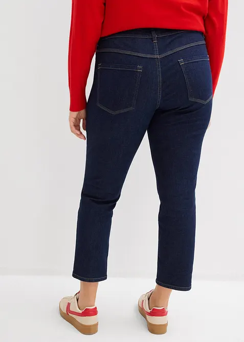Slim-Fit-Jeans, Mid Waist, Bio-Baumwolle, bonprix