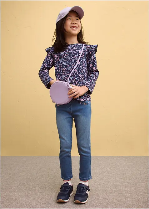 Lot de 3 T-shirts manches longues 100% coton, bonprix