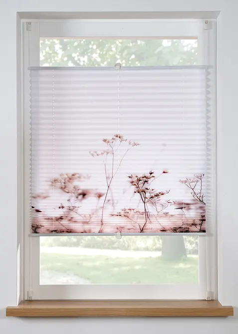 Store pliss&eacute; avec imprim&eacute; v&eacute;g&eacute;tal, bonprix