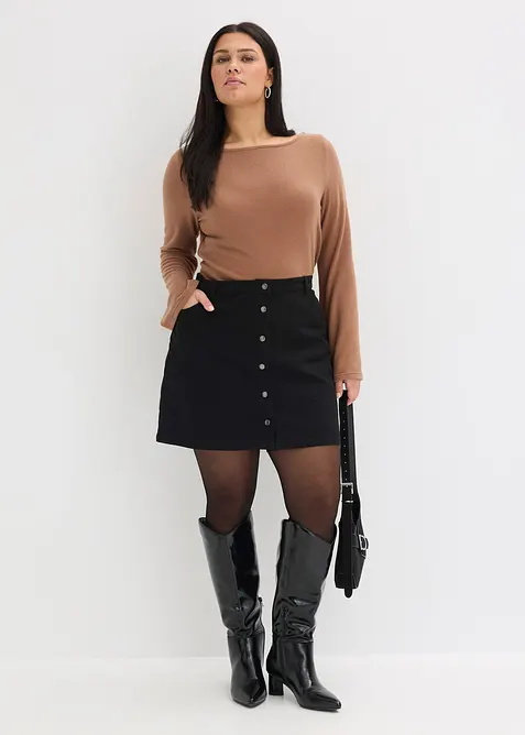 Langarmshirt aus softem Viskose-Mix, bonprix