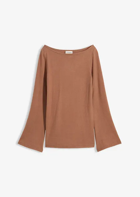 Langarmshirt aus softem Viskose-Mix, bonprix