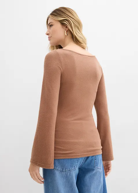 Langarmshirt aus softem Viskose-Mix, bonprix