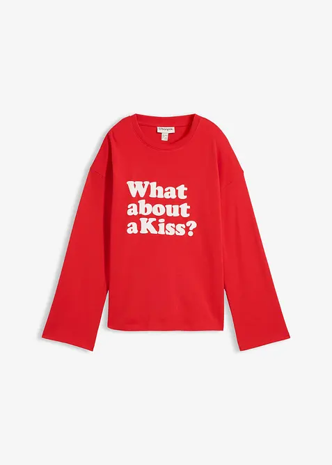 Langarmshirt aus schwerer Baumwolle, bonprix