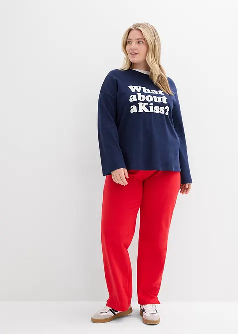 T-shirt manches longues en coton &eacute;pais, bonprix