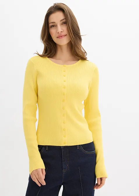 Feinstrickjacke aus softem Viskose-Mix, bonprix