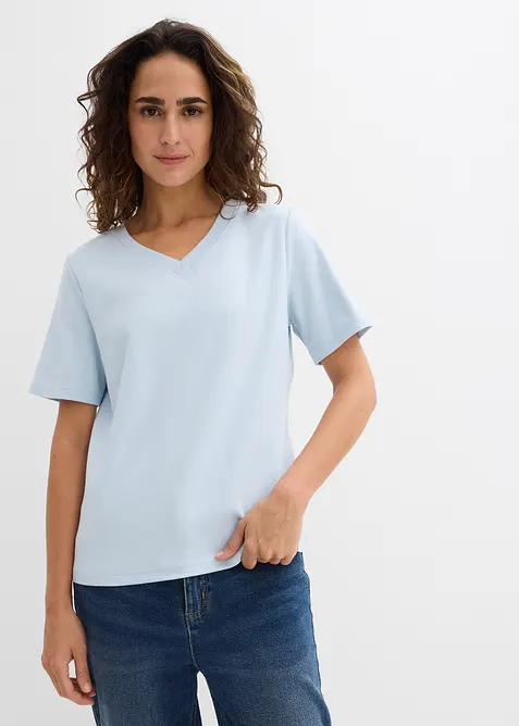 Lot de 2&nbsp;T-shirts en jersey &eacute;pais 100% coton, bonprix