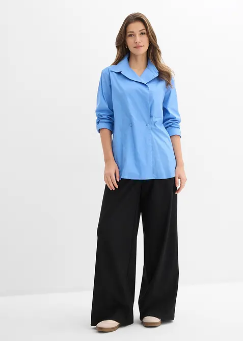 Longbluse mit V-Ausschnitt, bonprix