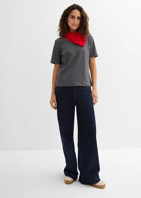 Heavy Jersey Shirt aus reiner Bio-Baumwolle (2er Pack), bonprix