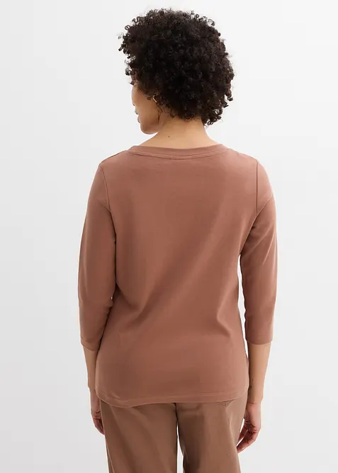 Lot de 3 T-shirts en jersey coton &eacute;pais, bonprix