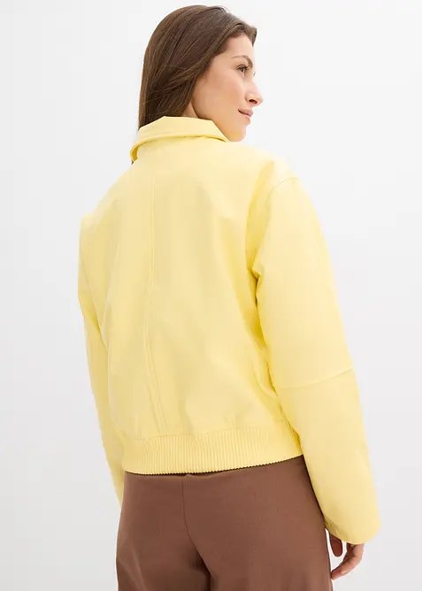 Kurze Lederimitat-Jacke, bonprix