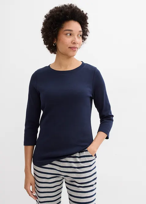 Heavy Jersey Shirt mit Bio-Baumwolle (3er Pack), bonprix