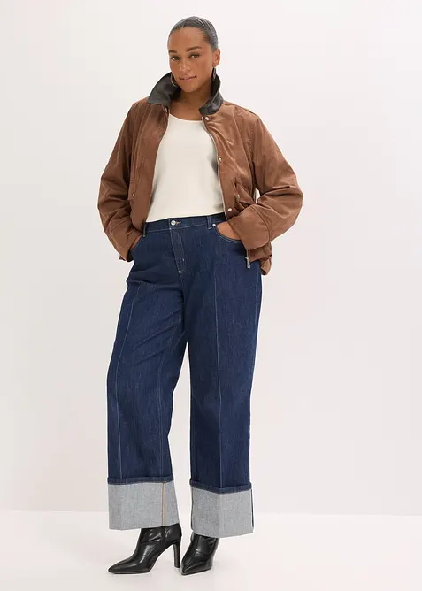 Velourslederimitat-Jacke, bonprix