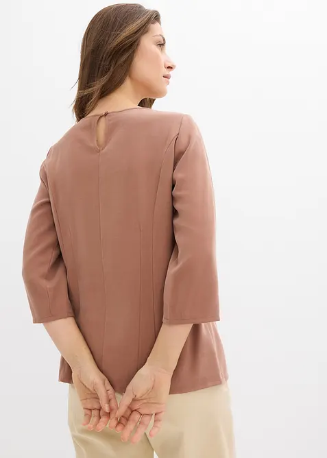 Blusenshirt aus flie&szlig;endem Viskose-Mix, bonprix