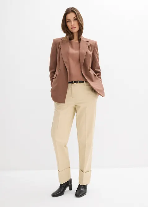 Blusenshirt aus flie&szlig;endem Viskose-Mix, bonprix