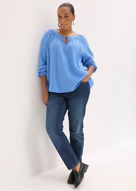 Blusenshirt aus weichem Musselin, bonprix