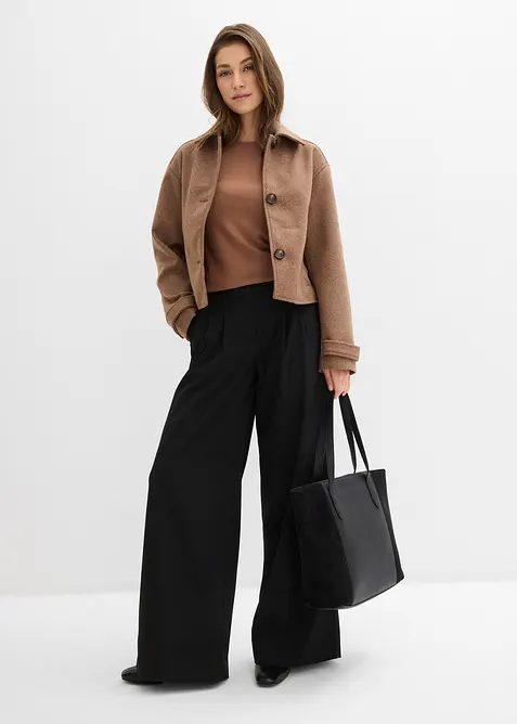 Kurzmantel in Wolloptik, bonprix