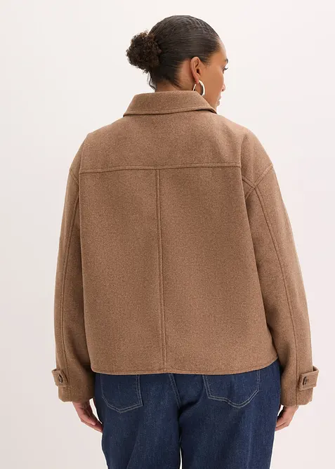 Kurzmantel in Wolloptik, bonprix